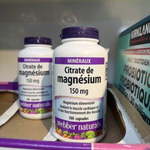 منیزیم سیترات وبر نچرالز Webber Naturals Citrate de magnesium